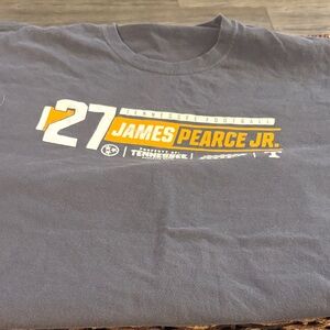 Gray James Pearce Jr. Graphic NIL Tennessee Vols T-Shirt XL